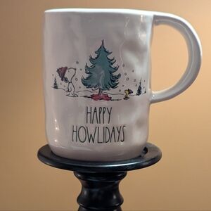 Peanuts, Snoopy And Woodstock Christmas Mug. Rae Dunn. 16 0z